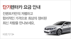단기렌터카 요금 안내